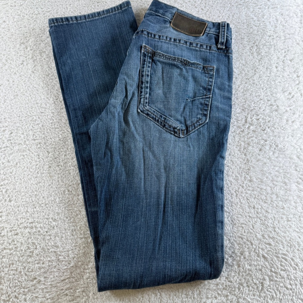 BKE Alec Straight Leg Jeans Mens 30L Blue Excellent Medium Wash Denim